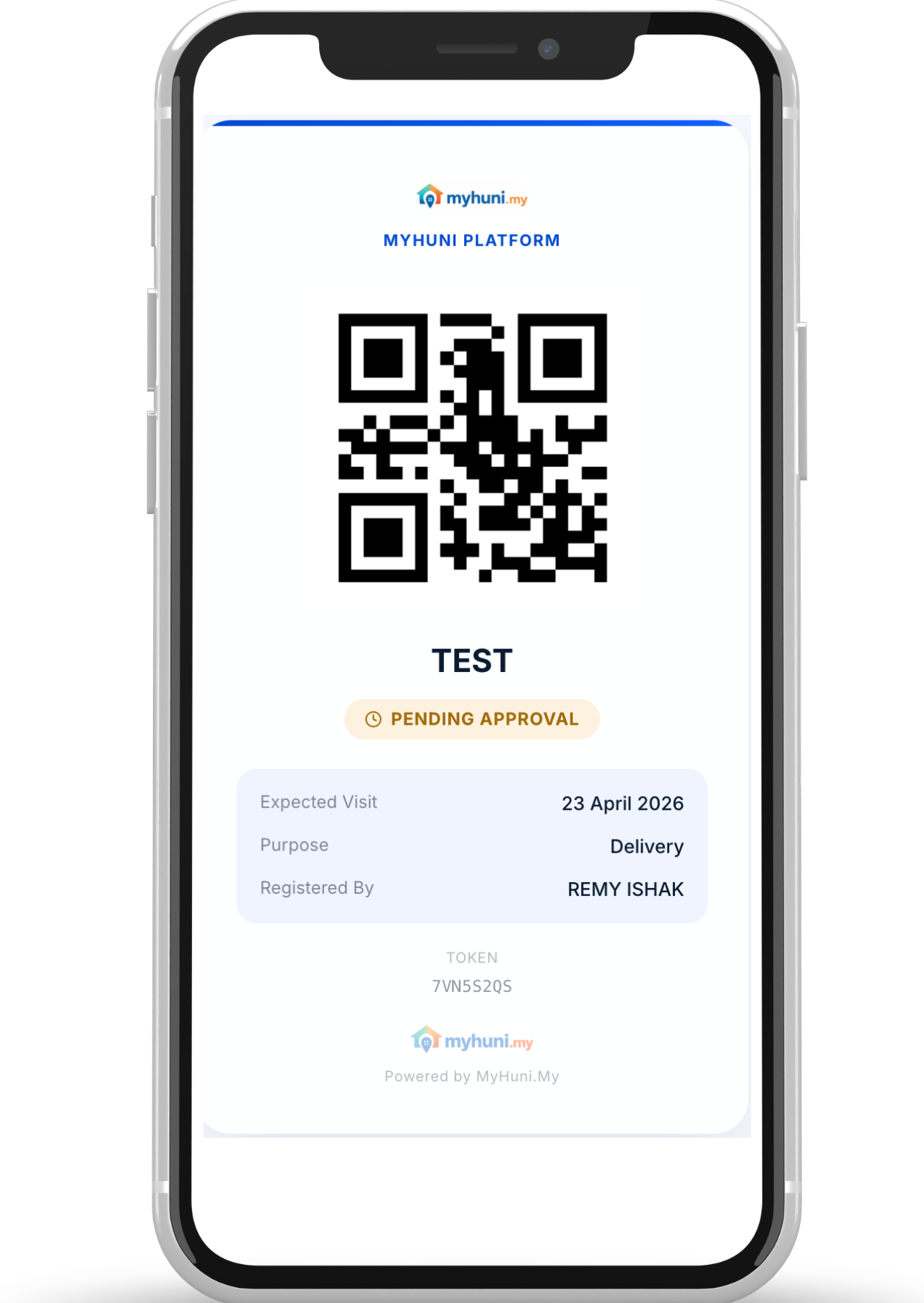 Smart QR Visitor Pass